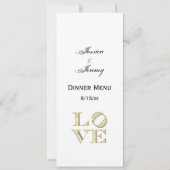 LAVE grafische tekst - Faux Gold Kaart (Voorkant)