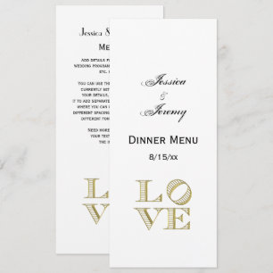 LAVE grafische tekst - Faux Gold Kaart