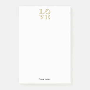 LAVE grafische tekst - Faux Gold Post-it® Notes