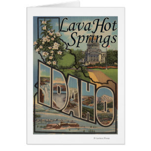 Lave Hot Springs, Idaho - grandes scènes de lettre