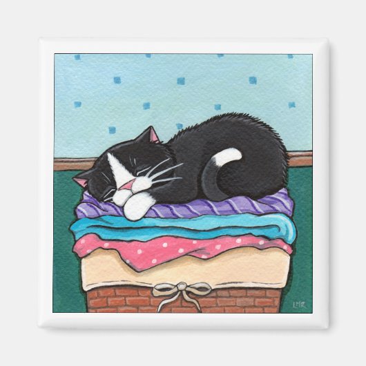 Lave Jour Nap - Aimant Chat (Devant)