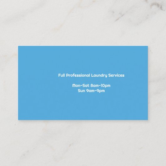 Lave-linge Carte de visite (Dos)
