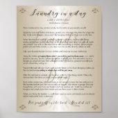 Lave-linge dans une affiche de jour avec instructi (Devant)