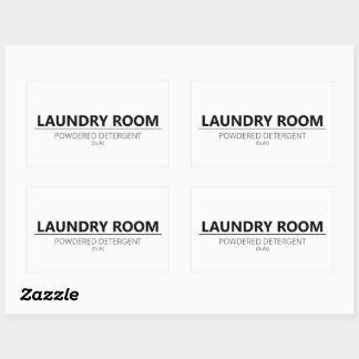 Lave-linge Étiquette - Poudre (pour grandes poubel