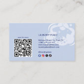 Lave-linge Moderne QR Code Carte de fidélité (Dos)
