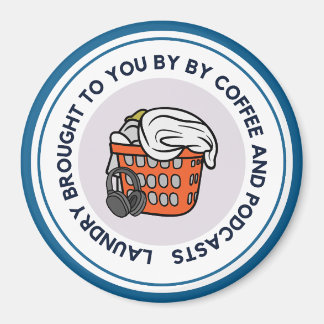 Lave-linge par Podcasts Car Magnet Blue