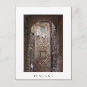 Lave-linge séché en Toscane carte postale texte bl (Devant)