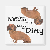 Lave-vaisselle Dachshund Magnet (Devant)