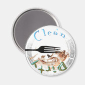 Lave-vaisselle en plaque sale Magnet (Recto/Verso)