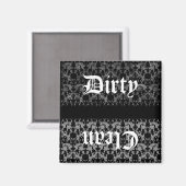 Lave-vaisselle gothique propre ou sale aimant (Recto/Verso)