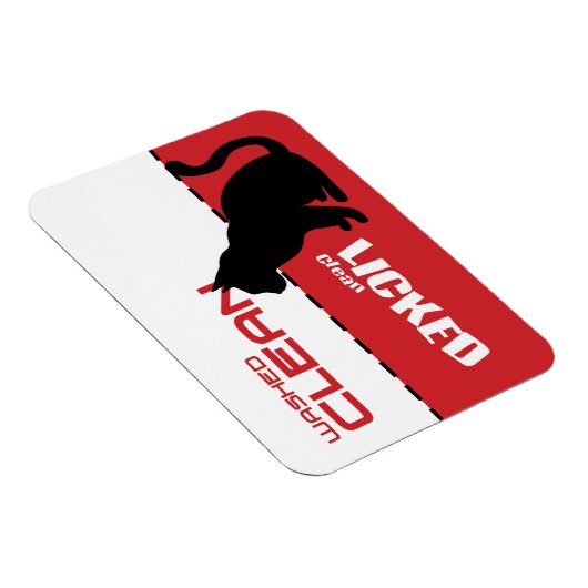 Lave-vaisselle Kitty Cat Magnet - Lavée Propre (Côté Droit)