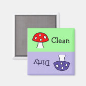 Lave-vaisselle Lave-vaisselle Magnet de champignon (Recto/Verso)
