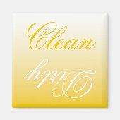 Lave-vaisselle Lemon Ombre Magnet propre/sale (Devant)