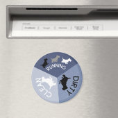 Lave-vaisselle Magnet Blue Chien Courir propre sal (In Situ (Lave-vaisselle))