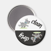Lave-vaisselle Magnet : Chien principal (Recto/Verso)