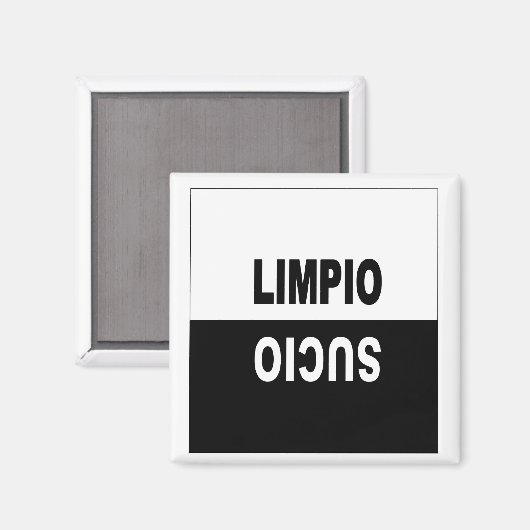 Lave-vaisselle Magnet en espagnol (Recto/Verso)
