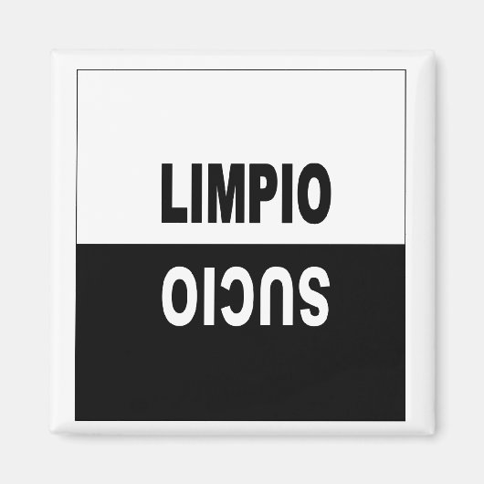 Lave-vaisselle Magnet en espagnol (Devant)