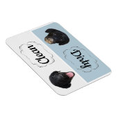 Lave-vaisselle Magnet noir Lab-Clean/sale (Côté Droit)