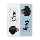 Lave-vaisselle Magnet noir Lab-Clean/sale (Vertical)