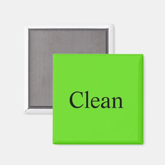 Lave-vaisselle Magnet "propre" (Recto/Verso)