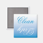 Lave-vaisselle Ombre Turquoise Aimant propre/sale (Recto/Verso)