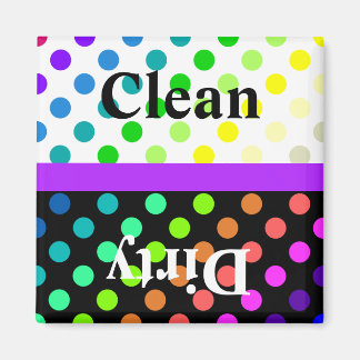 Lave-vaisselle Polka coloré Magnet