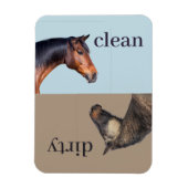 Lave-vaisselle propre Lave-vaisselle Magnet Chevau (Vertical)