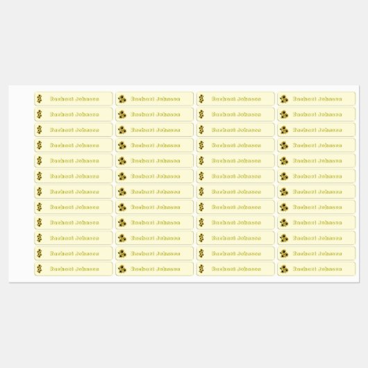 Lave-vaisselle Rustique Tournesols Étiquettes en s (Feuille)