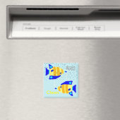 Lave-vaisselle sale magnets - poisson jaune bleu (In Situ (Lave-vaisselle))