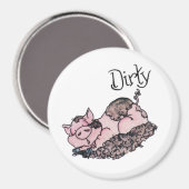 Lave-vaisselle sale Piggie Magnet (Recto/Verso)