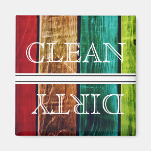 Lave-vaisselle Style bois Magnet Propre et sale