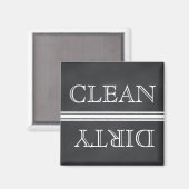 Lave-vaisselle Style Chalkboard Magnet Clean & Dir (Recto/Verso)