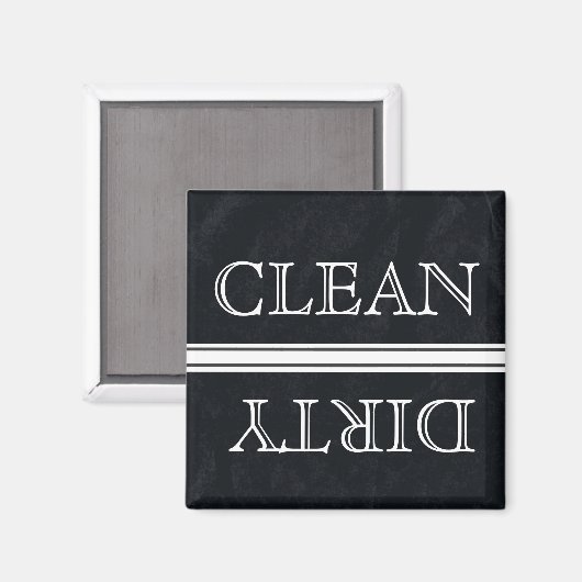Lave-vaisselle Style Chalkboard Magnet Clean & Dir (Recto/Verso)