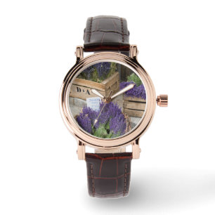Lavendar for sale, Provence, Frankrijk Horloge