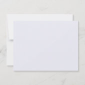 Lavendar Funeral Note Card Flat Bereavement Note Bedankkaart (Achterkant)