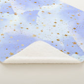 Lavendar gouden ster patroon sherpa deken (3/4)