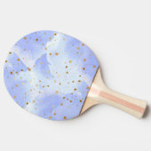 Lavendar gouden ster patroon tafeltennisbatje (Zijkant)