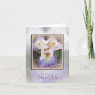 Lavendar Iris Carte de remerciements