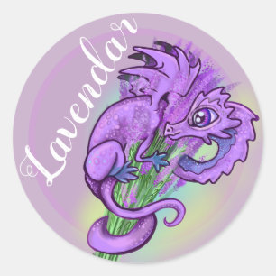 Lavendar ~ lil drakentuin sticker labels