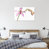 Lavendar Paarse Orchid Canvas Afdruk (Insitu (Slaapkamer))