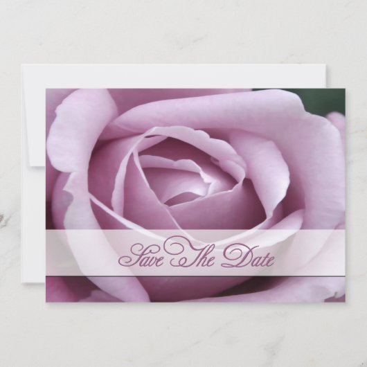 Lavendar Roos Bewaar de datum Save The Date (Voorkant)