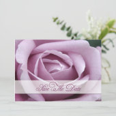 Lavendar Roos Bewaar de datum Save The Date (Staand voorkant)