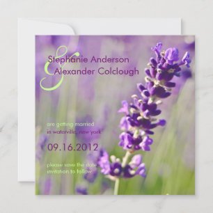 Lavendar • Sauvez le faire-part de date