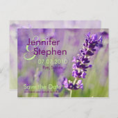 Lavendar · Save the Date Briefkaart (Voorkant / Achterkant)
