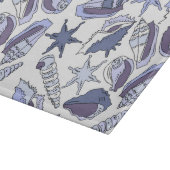 Lavendar Seashells Snijplank (Hoek)