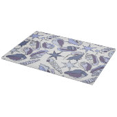 Lavendar Seashells Snijplank (Hoek)
