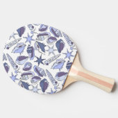 Lavendar Seashells Tafeltennisbatje (Zijkant)