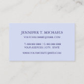 Lavendar Seashells Visitekaartje (Achterkant)