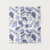 Lavendar Seashells Wandkleed (Voorkant)