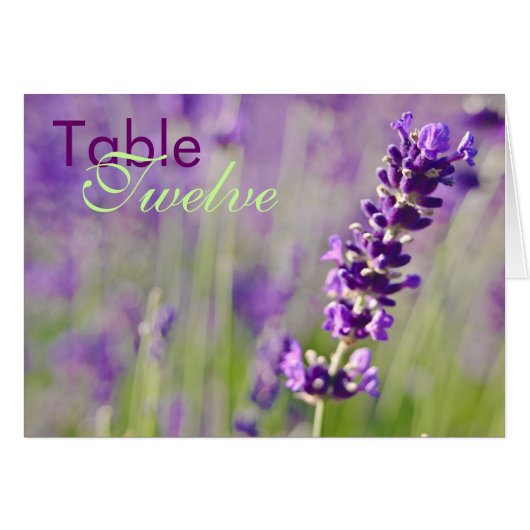Lavendar ・ Table Card (Voorkant Horizontaal)